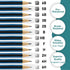 Drawing Pencils - 17 Piece Sketch Pencils Set, Professional Drawing Pencils for Sketching, Kneaded Erasers, 3 Blending Stumps - 12 Graphite pencil...