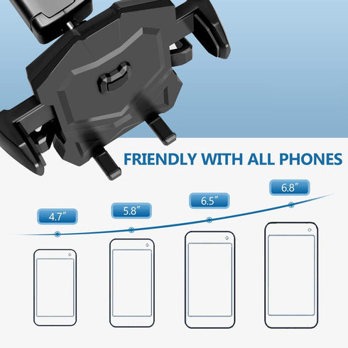 Phone Holder for Car,Universal Long Neck Car Mount Holder Compatible with iPhone Xs XS Max XR X 8 8 Plus 7 7 Plus S10 S9 S8 S7 S6 LG and More...