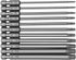 11PCS Torx Head Screwdriver Bit 1/4 inch Hex Shank S2 Steel 100mm Length Magnetic Security Screwdriver Set T6-T40 Star Screwdriver Bits Electric t...