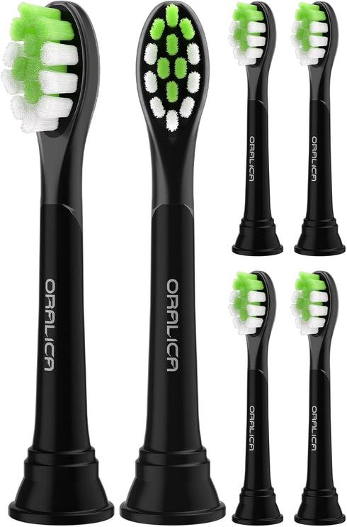 Compatible for Philips Sonicare W DiamondClean Replacement Toothbrush Heads HX6062 HX6063 HX6064, Whitening, Plaque Stain Removal with Medium Bris...