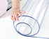 Small Office Desk Protector Mat Clear Table Protector Plastic Table Cloths PVC Night Stand Table Cover Mat Shelf Surface Protection Crystal Childr...