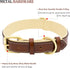 Leather Dog Collar for Small Medium and Large Dogs, Soft Padded Dog Leather Collar with Gold Buckle, Adjustable Genuine Leather Collars for Small ...
