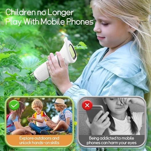 Portable Digital Microscope for Kids, Pocket Handheld Microscope Camera with 2'' Inch Screen, Educational Science Christmas Birthday Gifts for Age...