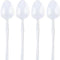 Infinity Flatware Disposable White Teaspoons - 32 Count | Posh Premium Plastic Cutlery for Special Occasions...