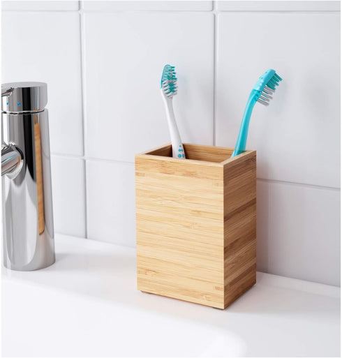 IKEA NEW DRAGAN Toothbrush Holder, bamboo""...