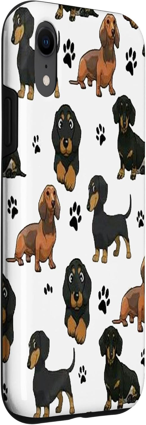 iPhone XR Dachshund Case Funny Gift for Cute Dog Lovers Case...