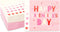Sparkle and Bash 100-Pack Valentine’s Day Heart Napkins - 5 x 5-Inch Folded Pink Paper - 3-Ply Soft Absorbent - Decorative Party Supplies for Home...
