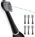 Replacement Flossing Toothbrush Heads, Compatible for WaterPick Sonic Fusion and Sonic Fusion 2.0, with Cyrstal Covers (Compact(6Packs), Black)...