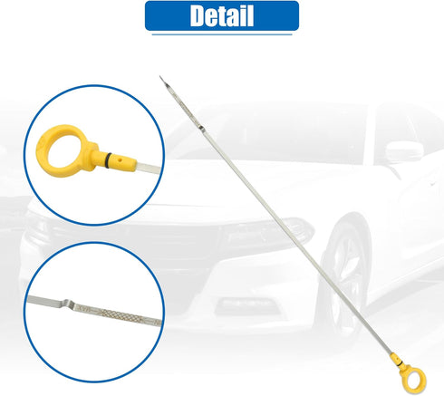 X AUTOHAUX 1 Pcs Engine Oil Dipstick Engine Oil Fluid Level Dipstick for Chrysler Sebring GTC Limited TSi Touring 2.7L V6 - Gas 2006 No.4792385AB...