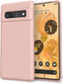 Amzpas TPU Case for Google Pixel 6 Pro, Durable Protective Shockproof Phone Case, Soft Anti-Scratch Smart Phone Cover for Women Men Sand Pink...