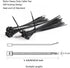 Cable Zip Ties,500 Packs Self-Locking 4+6+8+10+12-Inch Width 0.16inch Nylon Cable Ties,Perfect for Home,Office,Garage and Workshop (Black)...