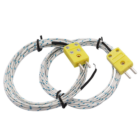TWTADE 5pcs 3M K Type Mini-Connector Thermocouple Temperature Probe Sensor Measure Range -50~350°C...