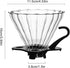 V60 02 Cone Glass Coffee Dripper, 1-4 Cups, Pour Over Coffee Maker, Reusable Coffee Filter Cup, Slow Brewing Accessories for Home, Cafe, Party...