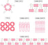 Pink Binder Clips Paper Clips,380 PCS Assorted Sizes Paperclips Paper Clamps Rubber Bands for Files, Papers, Home Supplies (Pink)...