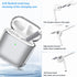 for Airpods 2nd Generation Case Cover, Clear Soft TPU Transparent Four Corner Military Grade Shockproof Protective Case with Cleaning Kit for Airp...