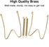 10-Piece Brass Plate Wall Hangers, 8 Inch Invisible Decorative Plate Holders, Comes with 12-Piece Wall Hooks...