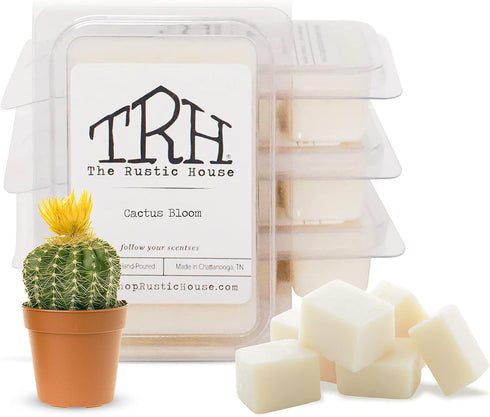Hand Poured Scented Soy Wax Melts for Home Fragrance | Assorted Aromas | The Rustic House | Nature Inspired | Aromatherapy (Cactus Bloom)...