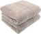Cleanbear 100% Cotton Hand Towels for Bathroom, Ultra Soft and Highly Absorbent Face Towels 2-Pack, 13 x 28 Inch (Khaki)...