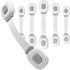 Fursafe&Q Baby Cabinet Locks, Child Safety Cabinet Proofing -Child Safety Strap Locks Adhesive Drawer Fridge Ovens Door Toilet Latches No Drill Mu...