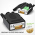 2PCS Male VGA Solderless Quick Connector 16mm Thinner 3+9 DB15 3Row Serial Plug to 15-pin Port Terminal Male Adapter Breakout Board Compatible wit...