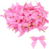 50pcs Satin Ribbon Twist Tie Bows DIY Twist Bow Crafts for Gift Wrap Bags, Party Favors, Baked Goods, Cookies for Gift Wrapping Supplies (Pink)...