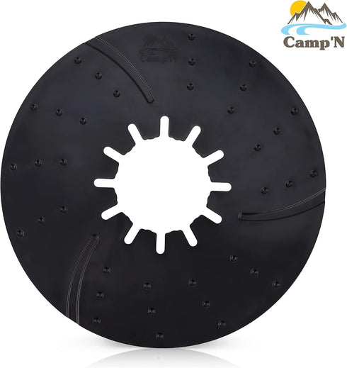 Camp'N Fifth Wheel Hitch Lube Plate - 10" Ultra Low Friction Lube Disc (Black)...