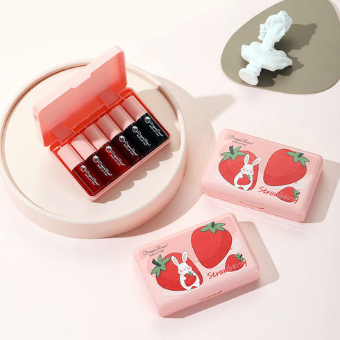 Eakroo 6 Colors Lip Tint Stain Mini Liquid Lipstick, Korean Lip Gloss Moisturizing Natural, Multi-Use Lip and Cheek Tint, Non-Stick Cup, Lightweig...