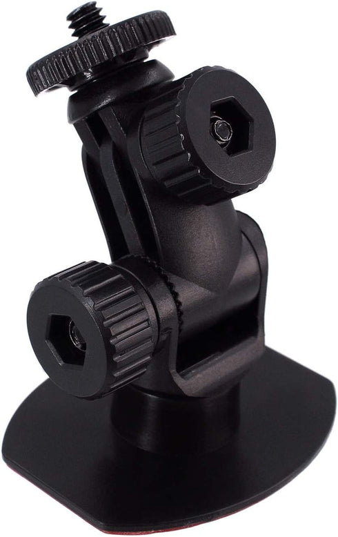 CH114 1/4"-20 Thread Car Camera Mount Holder with 3M Double-Sided Adhesive Base - Universal Car Dash Cam Tripod Permanent Windshield/Dashboard Hol...