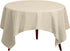 Gee Di Moda Square Tablecloth - 70 x 70 Inch Ivory Table Cloth for Medium Square or Round Tables - Heavy Duty Washable Fabric - for Buffet Table, ...