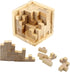 Wooden Brain Teaser Puzzle Cube Wooden Puzzles T-shaped Jigsaw Logic Puzzle Educational Toy for Kids and Adults by AHYUAN (Natural)...