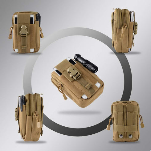 Waist Cell Phone Holster Belt Bag Universal Outdoor Phone Pouch Case Gadget Pocket for iPhone X 8 7 6 6s Plus Samsung Galaxy S8 S7 S6 S5 S4 S3 Not...