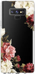 for Galaxy Note 9 Case, Note 9 Case with Flowers, Slim Shockproof Clear Floral Pattern Soft Flexible TPU Back Phone Cove for Samsung Galaxy Note 9...