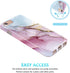 JIAXIUFEN Compatible with iPhone SE 2022 Case,iPhone SE 2020 Case, Gold Glitter Marble Desgin Slim Shockproof Flexible Soft Silicone Cover Phone C...