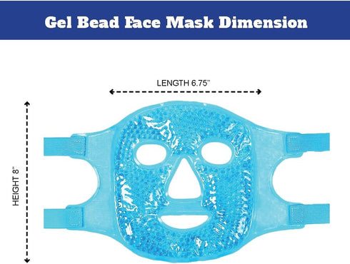 Face Gel Mask Cooling, Cold And Hot, Reduce Puffiness, Dark Circles, Swelling, Headache, Ice Pack Reusable, Skin Care, Therapy (Face Mask Blue)...