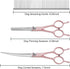 Professional Dog Grooming Scissors Set, 4 in 1 Dog Grooming Scissors Kit, Curved Dog Scissors Pet Thinning Shears, Pink...