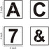 Alphabet Letter and Number Stencils 4 Inch - 40 Pack Letters and Numbers Stencil Templates with Signs for Painting on Wood, Reusable Number and Le...