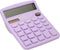 PATIKIL Desk Calculator, 12 Digits Large LCD Display Electronic Calculator Solar Battery Dual Power for Home Office Desktop, Purple...
