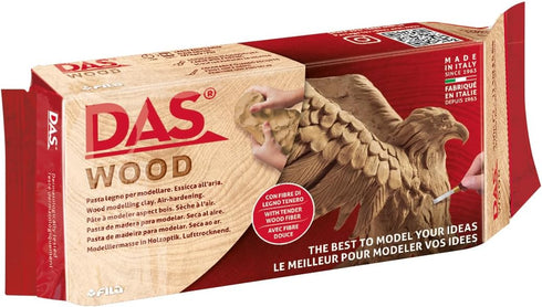DAS Air Dry Clay Block, Wood...