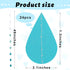 Waydress 24 Pieces Raindrop Garlands Birthday Paper Decorations Blue Paper Hanging Raindrop Shape Garlands for Baby Shower Birthday Wedding Party ...