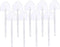 100Pcs Disposable Heart Desserts Spoons Plastic Tasting Spoons Cake Long Handle Spoon Individually Wrapped Tasting Serving Dessert Spoon for Resta...