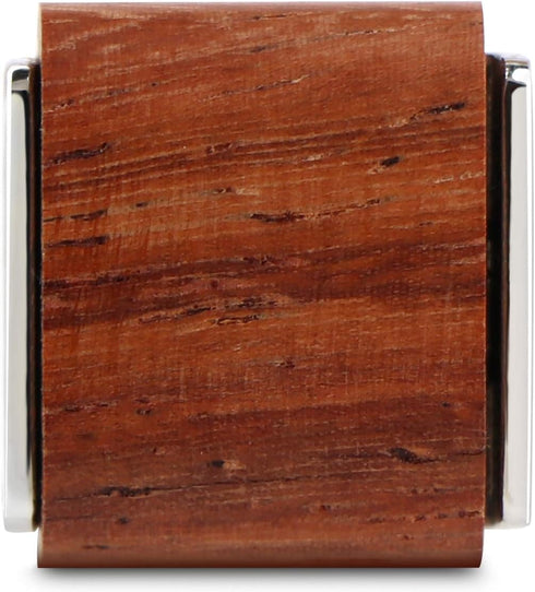 Mens Natural Handmade Rosewood Cufflinks Handcrafted Wooden Square Cuff Links (Bruma Rosewood)...