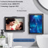 Shower Tablet Holder Waterproof Compatible with Ipad, Wall Mounted Bathroom Tablet Case Rotation, Adhesive Touchable Cradle with Glass Mirror Anti...