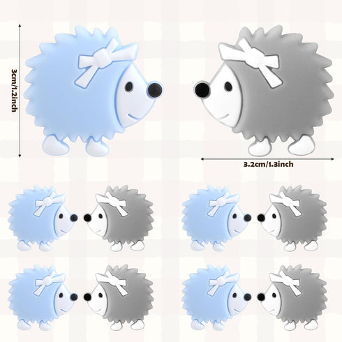 COMNICO 10PCS Knit Knitting Needles Point Protectors Silicone Cute Hedgehog Needle Tip Stitch Stoppers Sewing Supplies Accessories for DIY Art Cra...