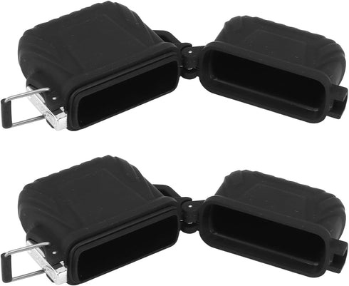 2 PCS Lighter Case, Waterproof Lighter Case Cover Holder Outdoor Survival Multipurpose Seal Lighter Pouch, Black......