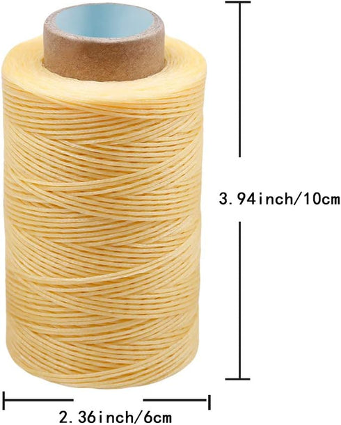 Colorful 284Yards Leather Sewing Waxed Thread-Practical Long Stitching Thread for Leather Craft DIY/Bookbinding/Shoe Repairing/Leather Projects...