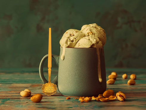 6 Pcs Flower Spoon Coffee Dessert Spoon Set, Stainless Steel Tableware Creative Teaspoon Coffee Spoon Teaspoon Ice-Cream Spoon Mixing Spoon Stir B...