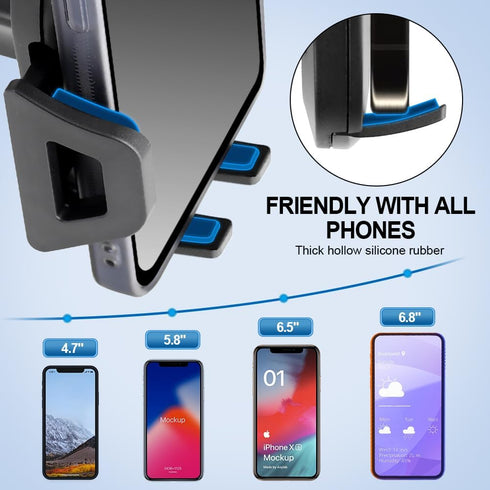 Car Phone Holder Dashboard & Windshield Cell Phone Mount for Smartphones and GPS Devices Secure Adjustable Universal Cell Phone Holder...