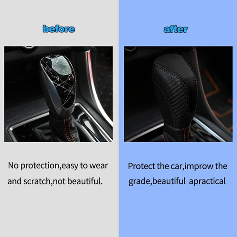 JINZHAO Auto Car Leather Gear Shift Knob Cover for Subaru Crosstrek Forester Impreza Legacy Outback Accessories (C)...
