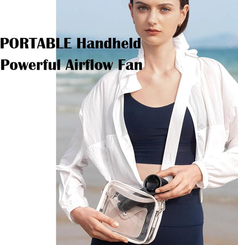 Portable Handheld Fan 1-100 Speeds Adjustable Turbo Personal Fan with Memory Function 4200mAh Battery Operated Fan Cooling Fan Digital Display for...