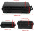 Tbest Organizer Box Heavy Duty,Outdoor Waterproof Shockproof Airtight Survival Box Storage Container Case Carry Box Black Dry Storage Box for Fish...
